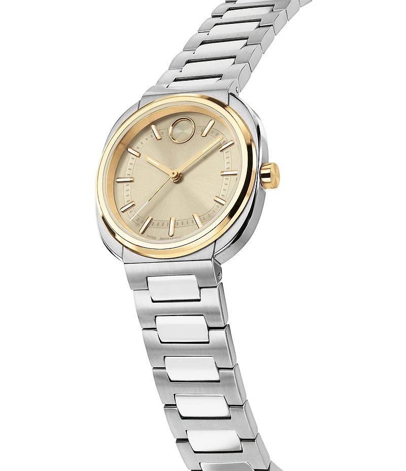 Movado Bold Nuvo Women's Ellipse Quartz Analog Stainless Steel Bracelet Watch
