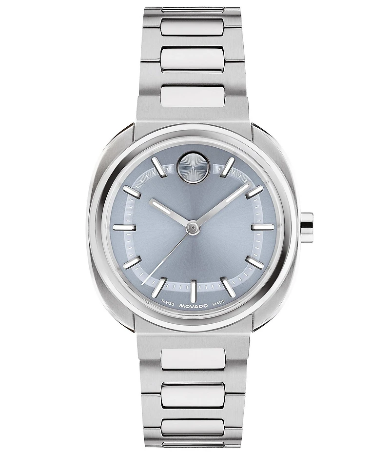 Movado Bold Nuvo Women's Ellipse Quartz Analog Stainless Steel Watch