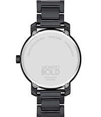 Movado Bold Women's Evolution 2.0 Quartz Analog Black Ceramic Bracelet Watch