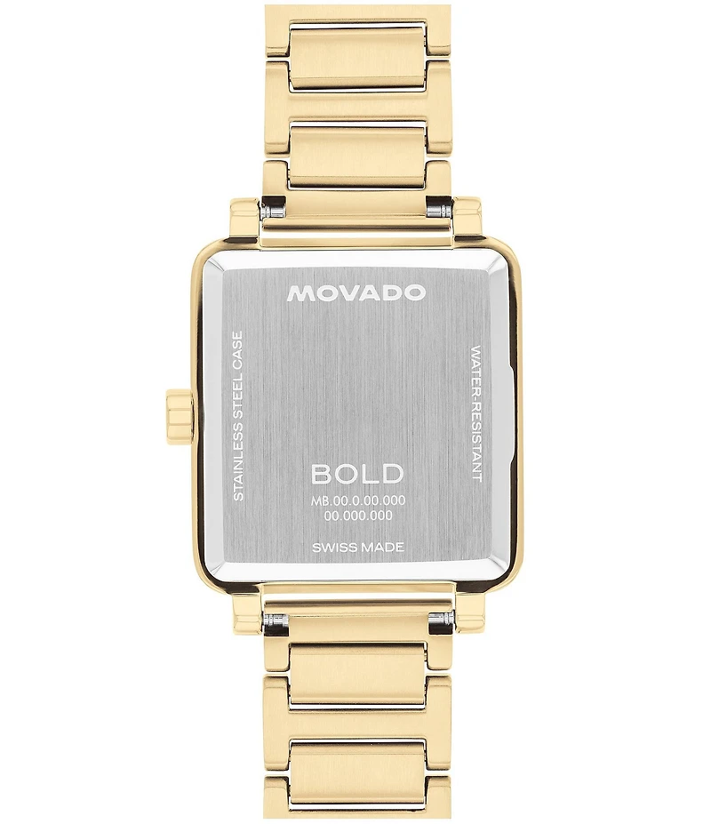 Movado BOLD Women's Evolution 2.0 Quartz Analog Gold Tone Stainless Steel Bracelet Watch