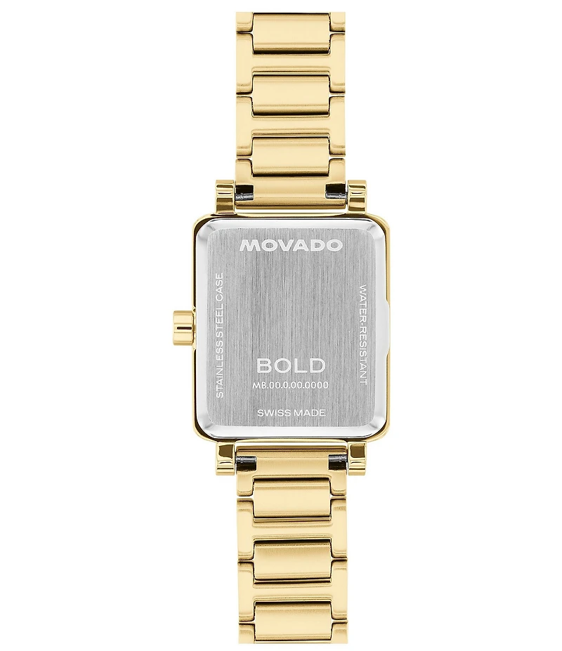 Movado Bold Women's Evolution 2.0 Quartz Analog Gold Tone Stainless Steel Watch