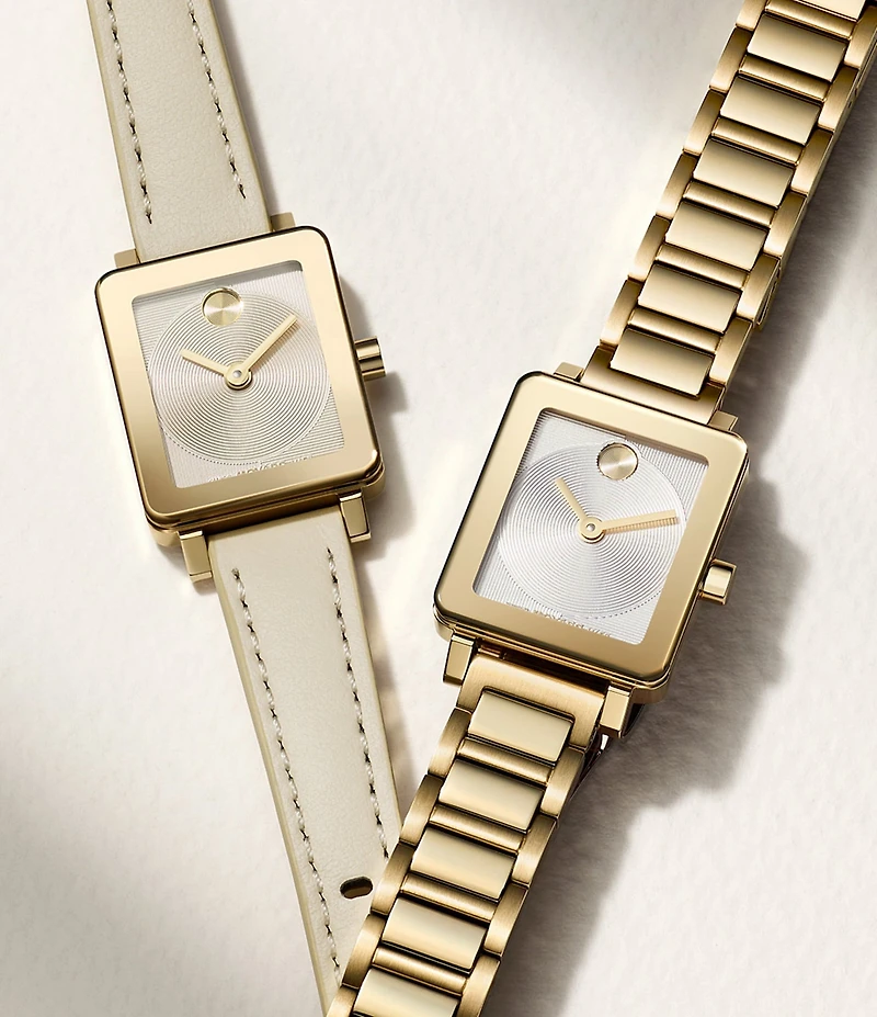Movado Bold Women's Evolution 2.0 Quartz Analog Gold Tone Stainless Steel Watch