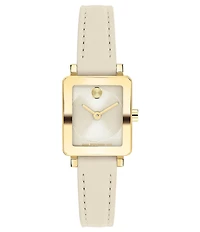 Movado Bold Women's Evolution 2.0 Quartz Analog Leather Strap Watch