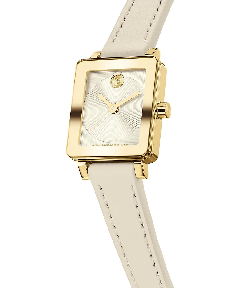 Movado Bold Women's Evolution 2.0 Quartz Analog Leather Strap Watch