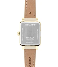 Movado Bold Women's Evolution 2.0 Quartz Analog Leather Strap Watch