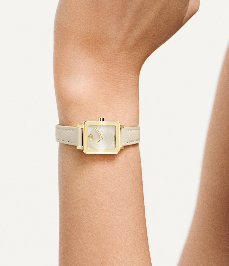 Movado Bold Women's Evolution 2.0 Quartz Analog Leather Strap Watch