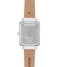 Movado Bold Women's Evolution 2.0 Quartz Analog Leather Strap Watch