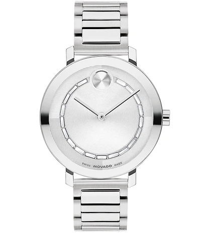Movado Bold Women's Evolution 2.0 Quartz Analog Silver Stainless Steel Bracelet Watch