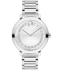 Movado Bold Women's Evolution 2.0 Quartz Analog Silver Stainless Steel Bracelet Watch