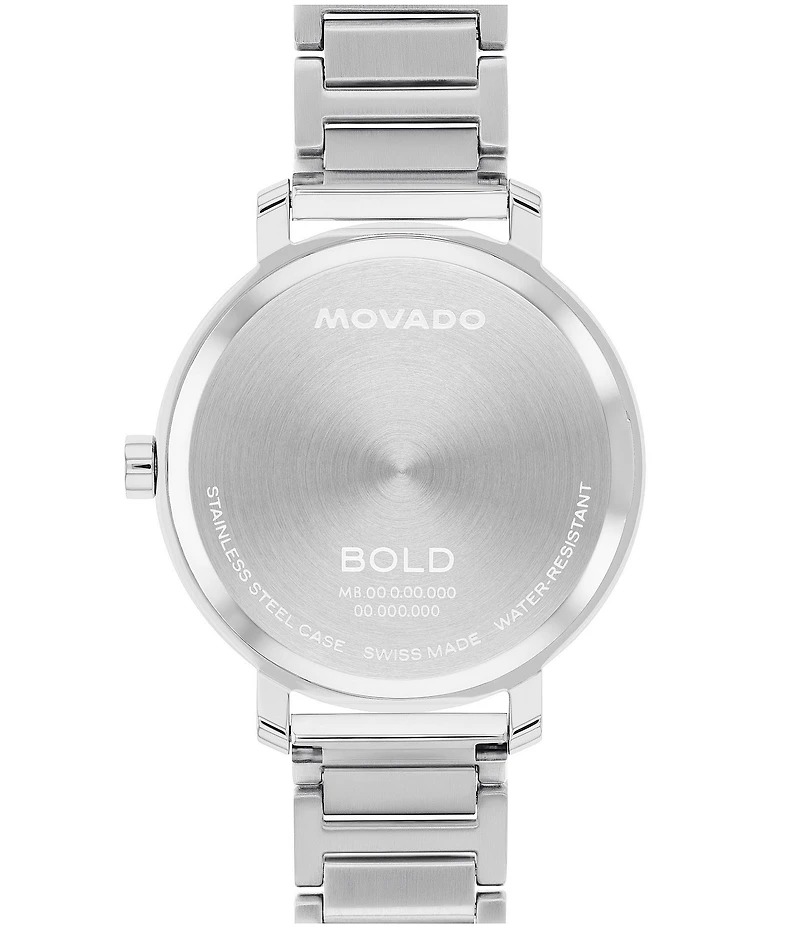Movado Bold Women's Evolution 2.0 Quartz Analog Silver Stainless Steel Bracelet Watch