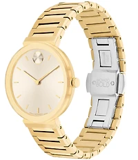Movado Bold Women's Quartz Analog Gold Stainless Steel Bracelet Watch