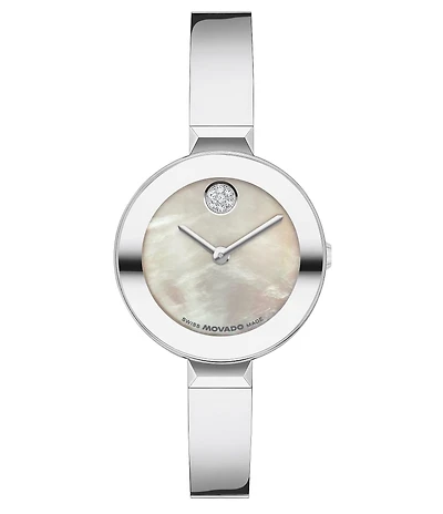 Movado Bold Women's Quartz Analog Mini Bangle Bracelet Watch