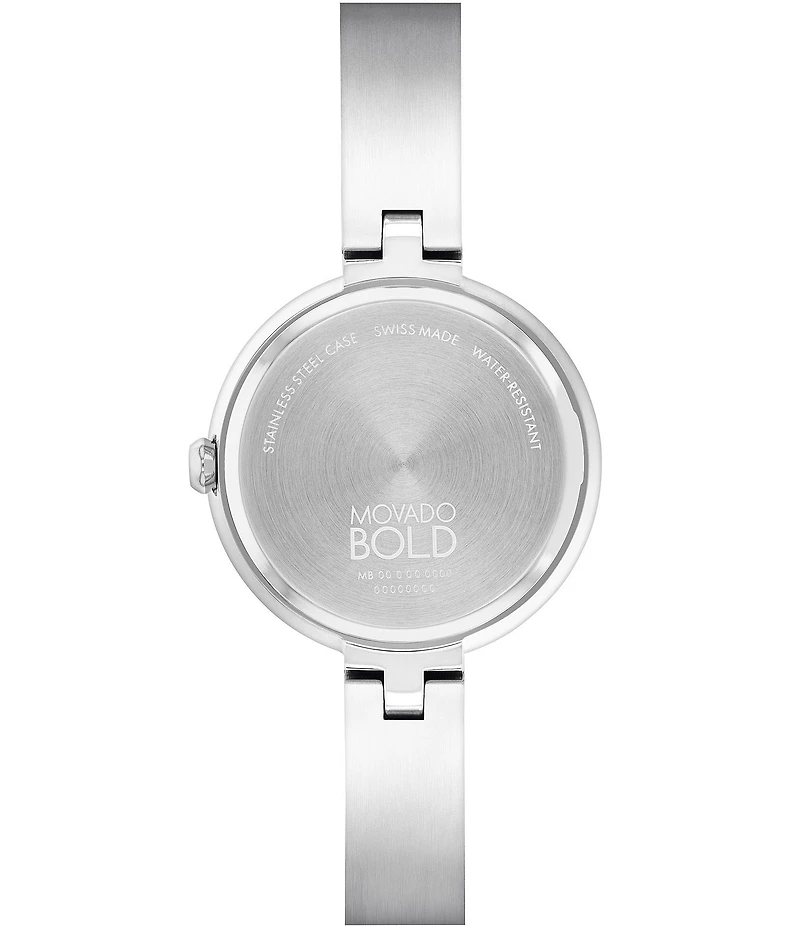 Movado Bold Women's Quartz Analog Stainless Steel Bangle Watch