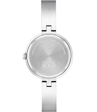 Movado Bold Women's Quartz Analog Stainless Steel Bangle Watch