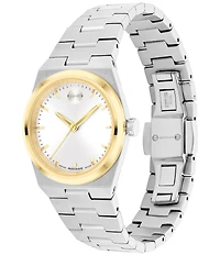 Movado Bold Women's Quest Mini Quartz Analog Stainless Steel Bracelet Watch