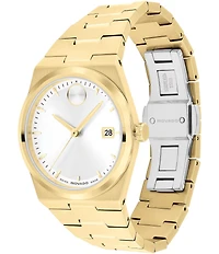 Movado Bold Women's Quest Quartz Analog Gold Tone Stainless Steel Bracelet Watch