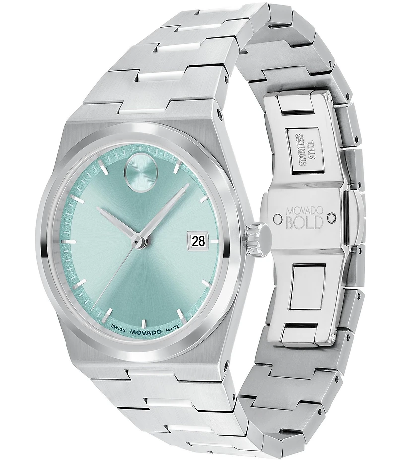 Movado Bold Women's Quest Quartz Analog Stainless Steel Bracelet Watch