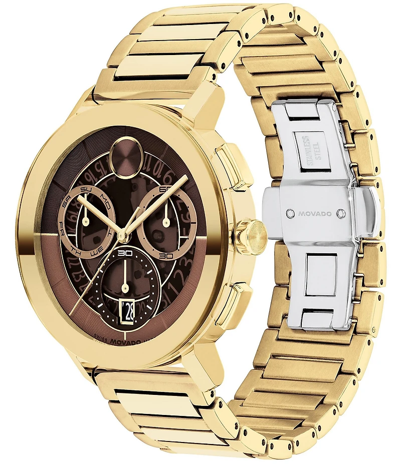 Movado Men's Bold Evolution 2.0 Quartz Chronograph Stainless Steel Bracelet Watch