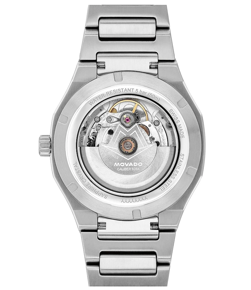Movado Men's Centurion Automatic Two Tone Bracelet Watch