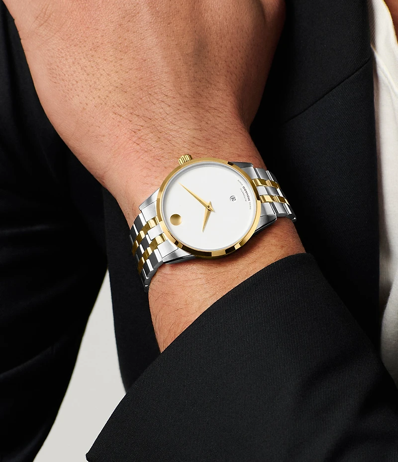 Movado Men's Classic Museum 40mm Automatic Stainless Steel Bracelet Watch