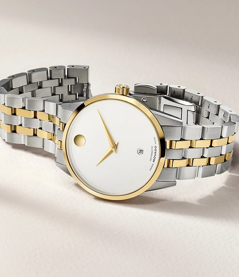 Movado Men's Classic Museum 40mm Automatic Stainless Steel Bracelet Watch