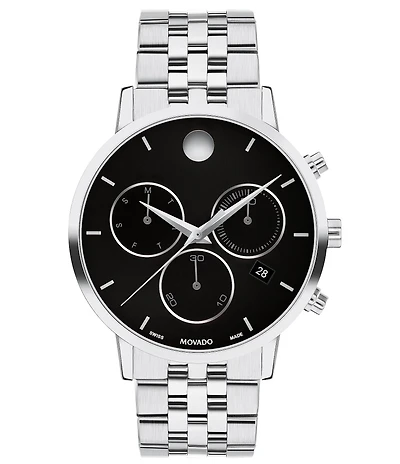 Movado Men's Museum Classic Quartz Chronograph Stainless Steel Bracelet Watch