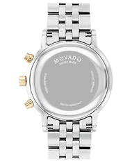 Movado Men's Museum Classic Quartz Chronograph Two Tone Stainless Steel Bracelet Watch