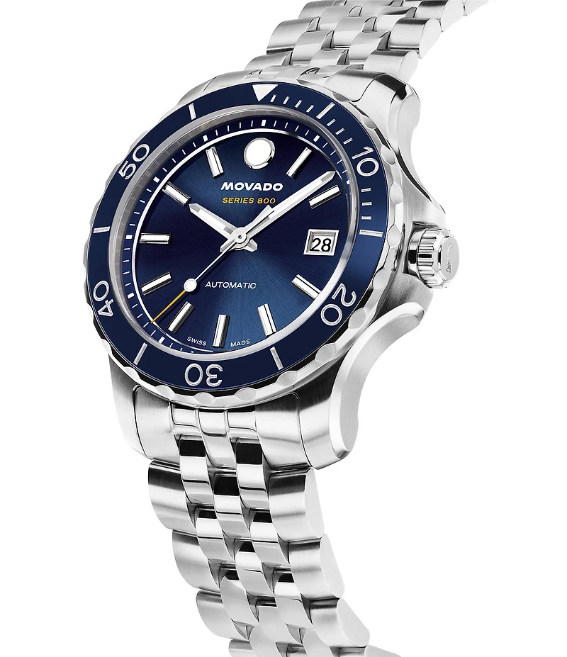 Movado Men's Series 800 Automatic 40mm Stainless Steel Bracelet Watch