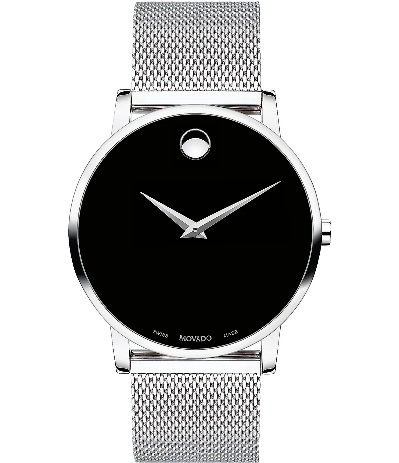 Movado Men's Stainless Steel Mesh Bracelet Watch