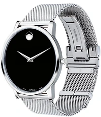 Movado Men's Stainless Steel Mesh Bracelet Watch