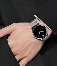Movado Men's Stainless Steel Mesh Bracelet Watch