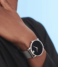 Movado Men's Stainless Steel Mesh Bracelet Watch