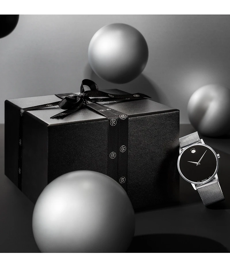 Movado Men's Stainless Steel Mesh Bracelet Watch