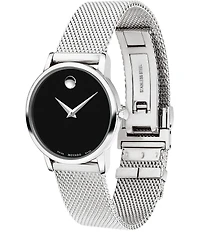 Movado Museum Classic Stainless Steel Black Watch