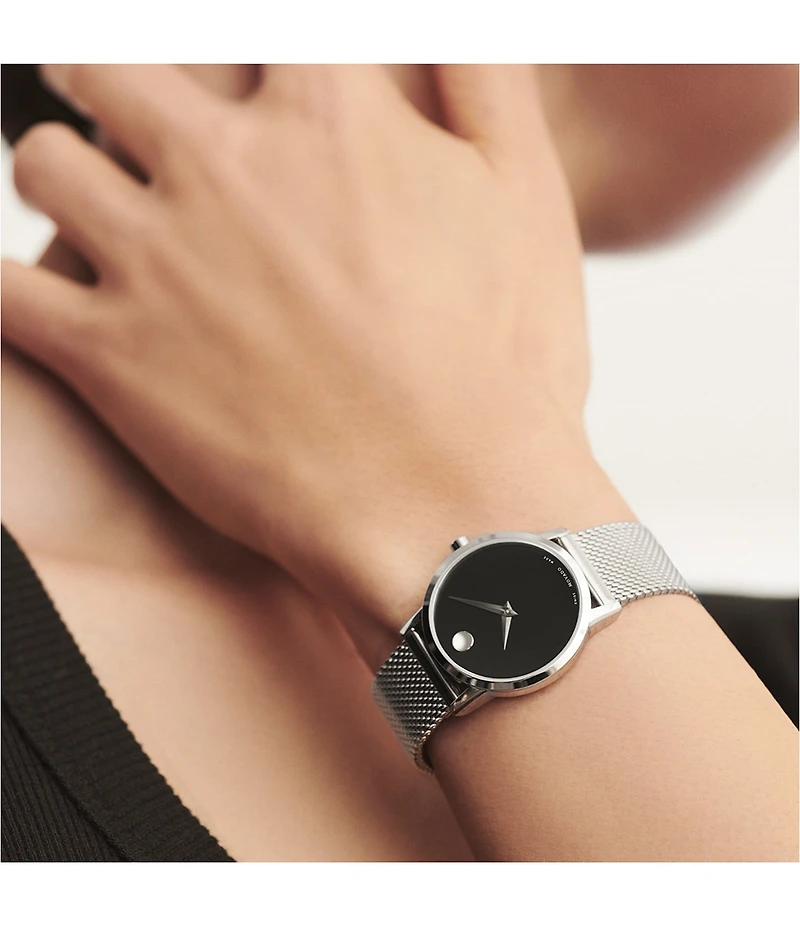 Movado Museum Classic Stainless Steel Black Watch