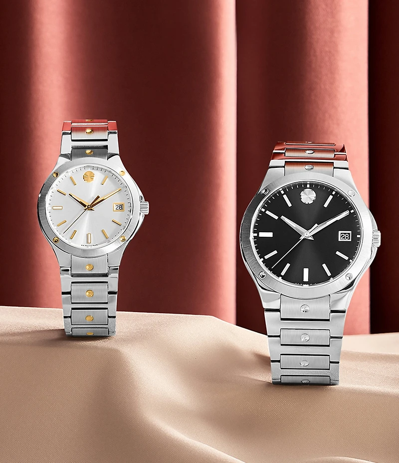 Movado SE White Sunray Dial Bracelet Watch