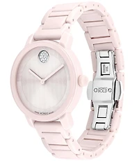 Movado Women's Bold 2.0 Quartz Analog Ceramic Bracelet Watch