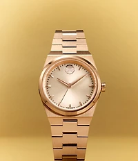 Movado Women's Bold Quest Mini Quartz Analog Stainless Steel Bracelet Watch