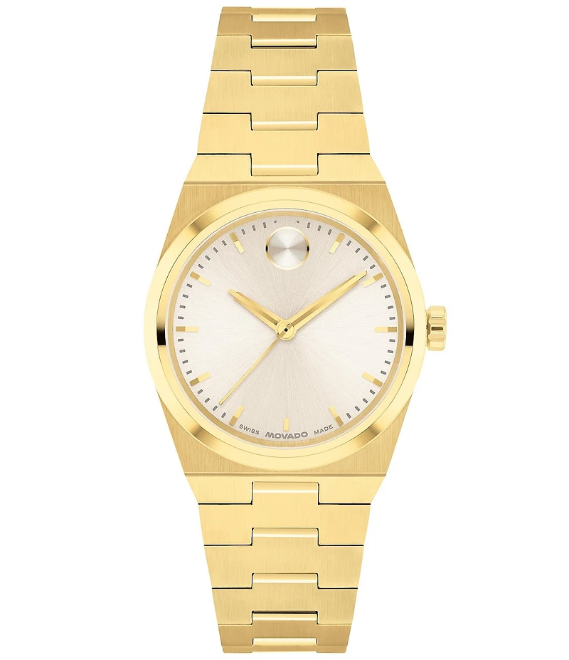 Movado Women's Bold Quest Mini Quartz Analog Stainless Steel Bracelet Watch