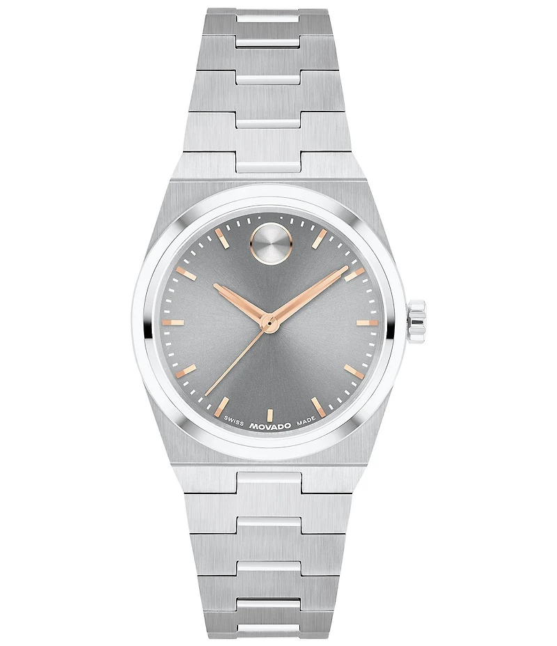 Movado Women's Bold Quest Mini Quartz Analog Stainless Steel Watch