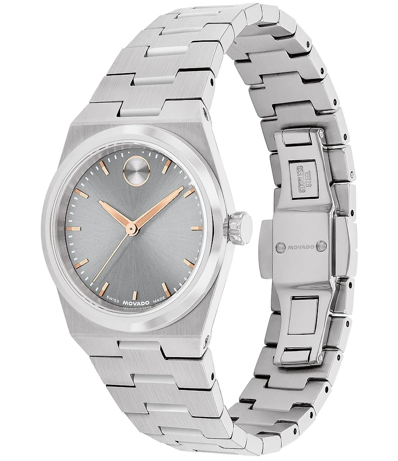 Movado Women's Bold Quest Mini Quartz Analog Stainless Steel Watch