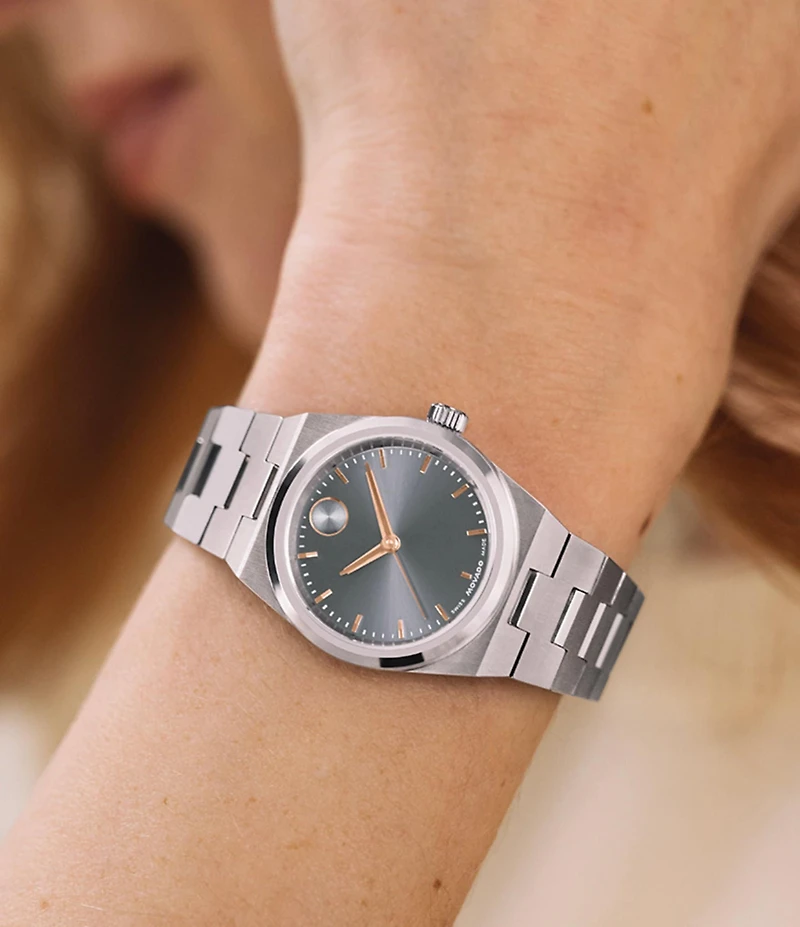 Movado Women's Bold Quest Mini Quartz Analog Stainless Steel Watch