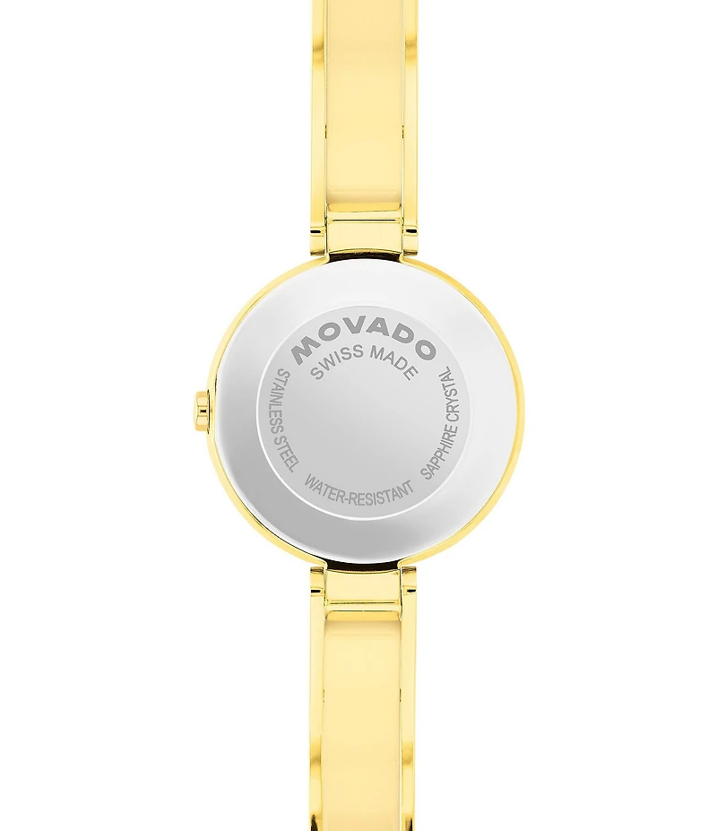 Movado Women's Moda Quartz Analog Gold Tone Stainless Steel Bracelet Watch