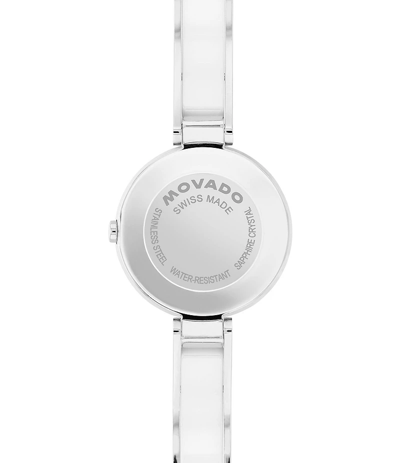 Movado Women's Moda Quartz Analog Stainless Steel Bangle Bracelet Watch