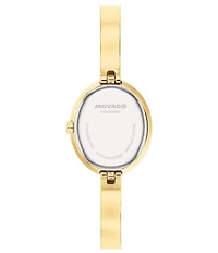 Movado Women's Museum 21.5mm Rhinestone Quartz Analog Stainless Steel Bangle Watch