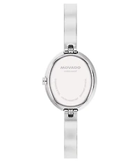 Movado Women's Museum 21.5mm Rhinestone Quartz Analog Stainless Steel Bangle Watch
