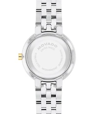 Movado Women's Museum Classic Lab Grown Diamond Bezel Quartz Analog Stainless Steel and Light Gold PVD Bracelet Watch