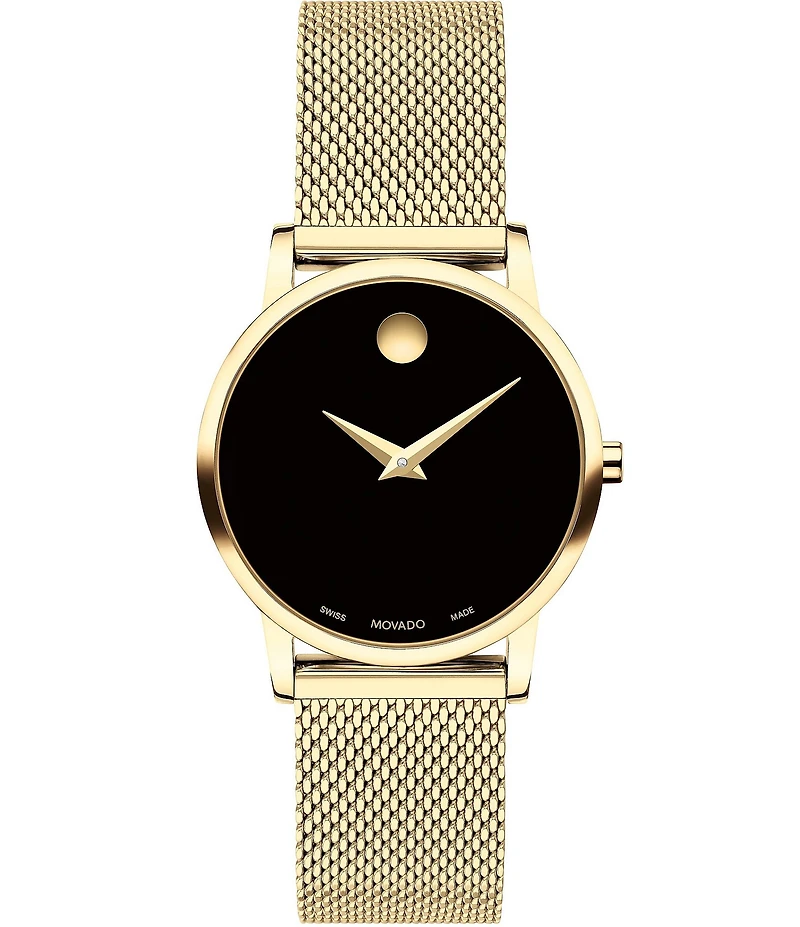 Movado Women's Museum Classic Quartz Analog Gold Mesh Bracelet Watch