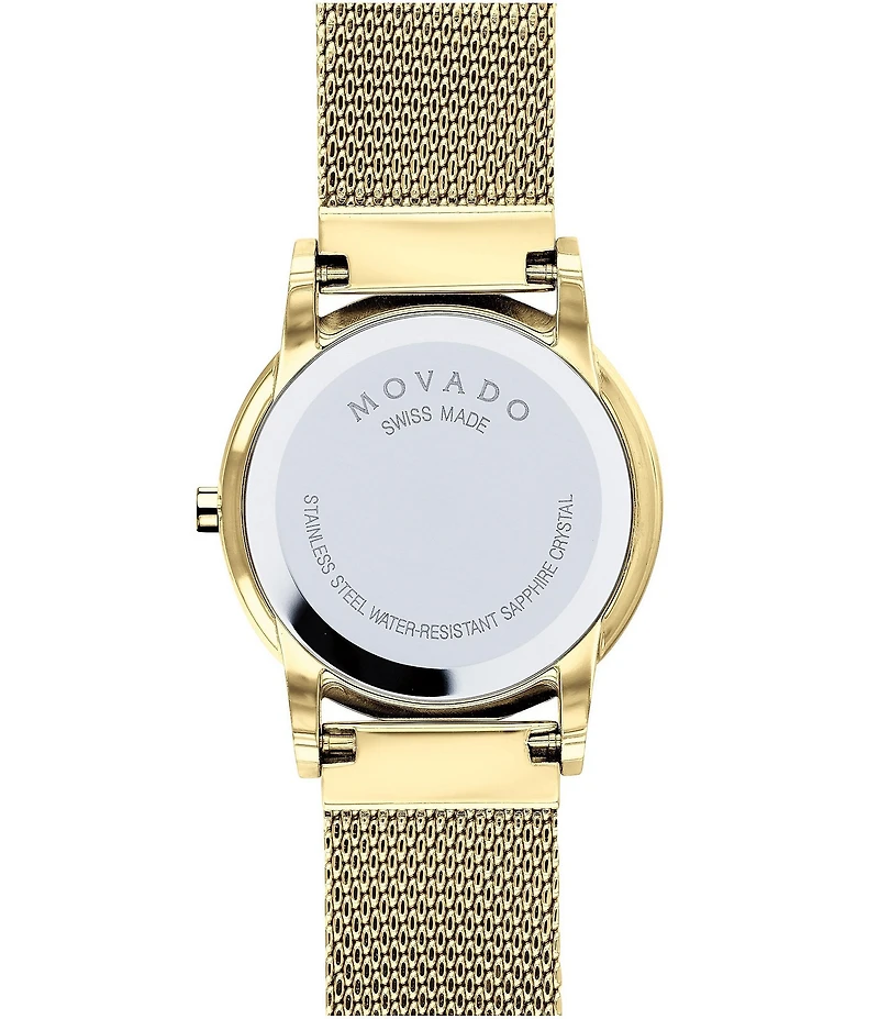 Movado Women's Museum Classic Quartz Analog Gold Mesh Bracelet Watch