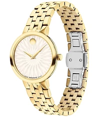 Movado Women's Museum Classic Quartz Analog Gold Tone Stainless Steel Bracelet Watch